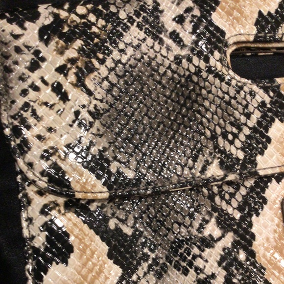 Nine West Snakeskin Print Envelope Clutch Purse - Picture 3 of 10